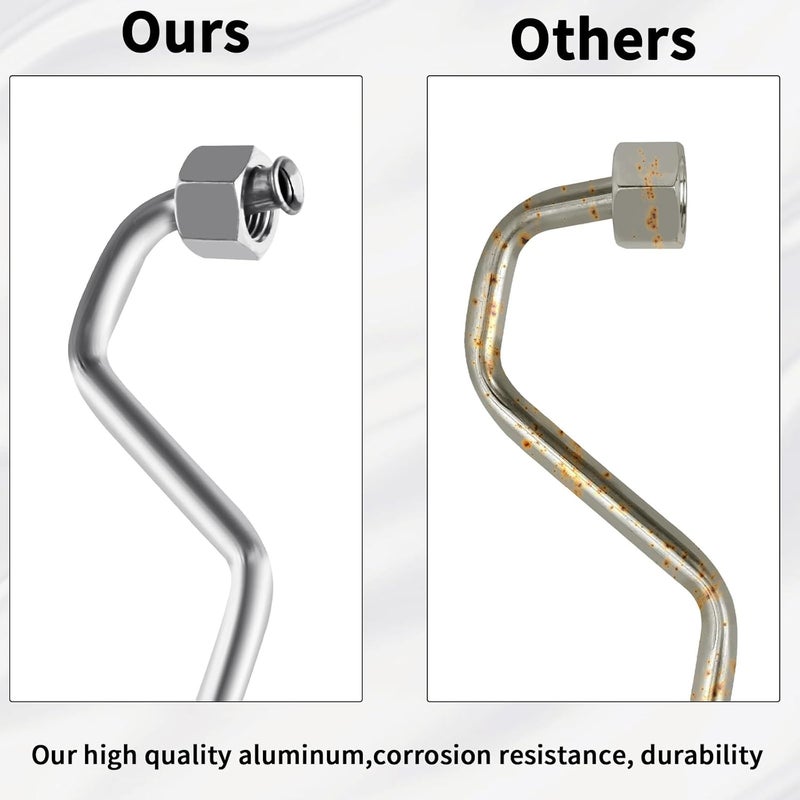 MuHize Power Steering Line Kit - Direct Fit for Chevrolet Escalade/GMC Yukon 2007-2014 | Aluminum Rack & Pinion Transfer Lines Replace #15254059, 15254058 | Leak-Proof OEM Design - Image 4